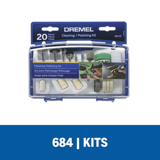 [684-01] Kit Accesorios 20 Piezas Dremel DR684-01