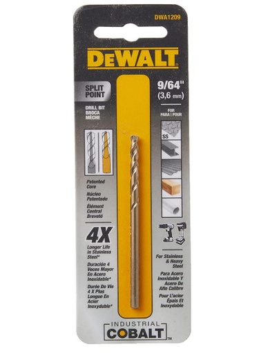[DWA1209] Broca Metal Madera Cobalto 9/64&quot; DeWalt / DEWALT-5-B-3-B-1