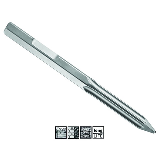 [2608690106] Cincel para Demoledor USH 27 Punta BOSCH Autoafilable / BOSCH-10-B-2