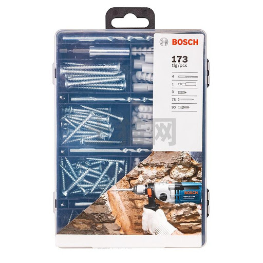 [2607017506] Juego de 173 Piezas BOSCH AZUL / TARUGOS TORNILLOS BROCAS / BOSCH-6-D-1-H