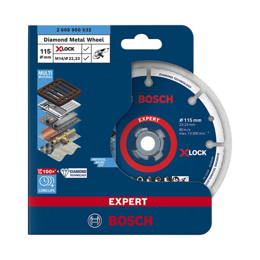 [2608900532] Disco de diamante 4 1/2" Corte metal BOSCH / DIAMANTADO / XLOCK / EXPERT / BOSCH-TABLA-6