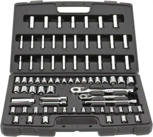 [96-010] Juego / Dados / Cubos de Mecanico / 75 Piezas / 1/4&quot; / 4 a 14 mm / STANLEY / DEWALT-7-A-2-E-1