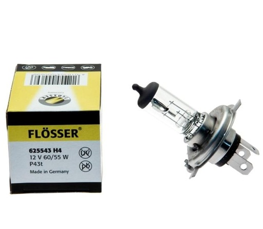 [625543] Bombilla FLOSSER / H4 / 12V / 60/55 W / P43T / BOSCH-10-C-1