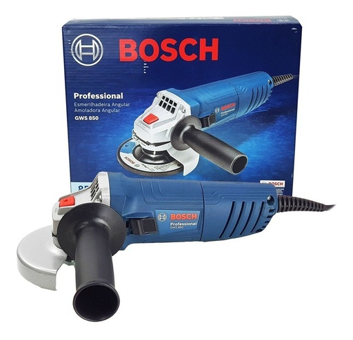 [1377-5G2] Amoladora 4 1/2" BOSCH GWS 850 850W / Eje 14M / CAJA CARTON / BOSCH-12-C-3