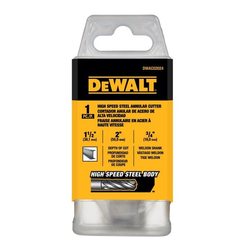 [DWAC02024] Broca Anular DEWALT 37 mm / 1 1/2" X 2" / DEWALT-TABLA-2