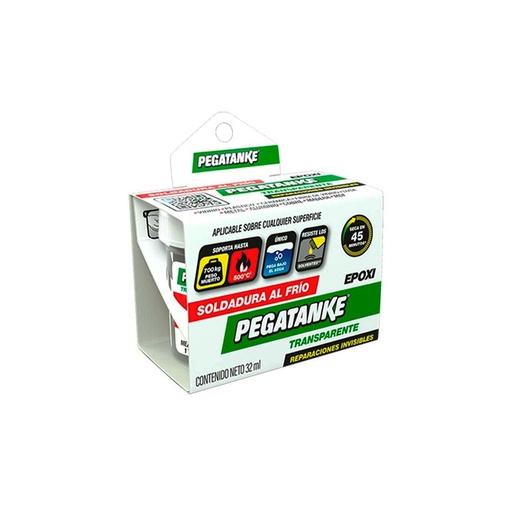 [PVPT040] Pegamento Epoxico Transparente 32 ml / Pega Bajo Agua PEGATANKE / DEWALT-TABLA-3