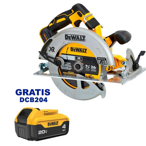 [DCS570B-OF1] Sierra Circular DEWALT 7 1/4" 20V / DCS570B / BARETOOL /  GRATIS DCB204 / DEWALT-(B2)-PISO-2