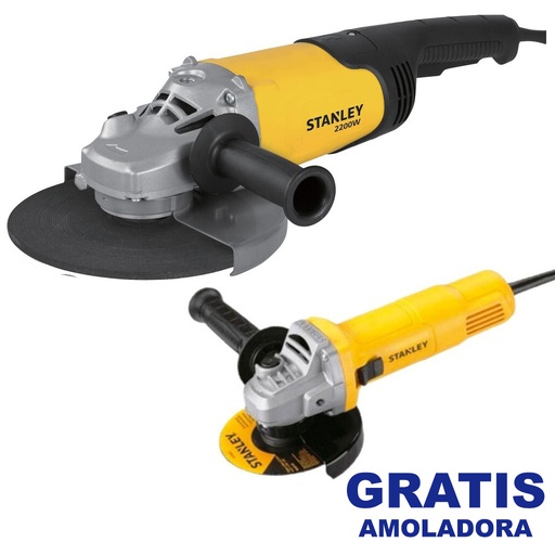 [SL229-6115] Amoladora 9&quot; STANLEY / SL229-B3+SG6115-B3 / DEWALT-1-C-3-A