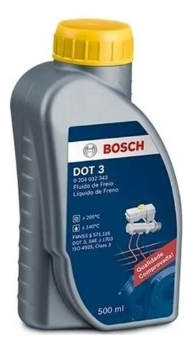 [0204032343] liquido de Freno DOT 3 / 500 ML / BOSCH-